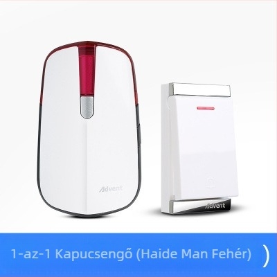 Vezeték nélküli ajtócsengő – Modell One Drag 1, vevő a konnektorban, 220V, 32 dallam, 0.2W