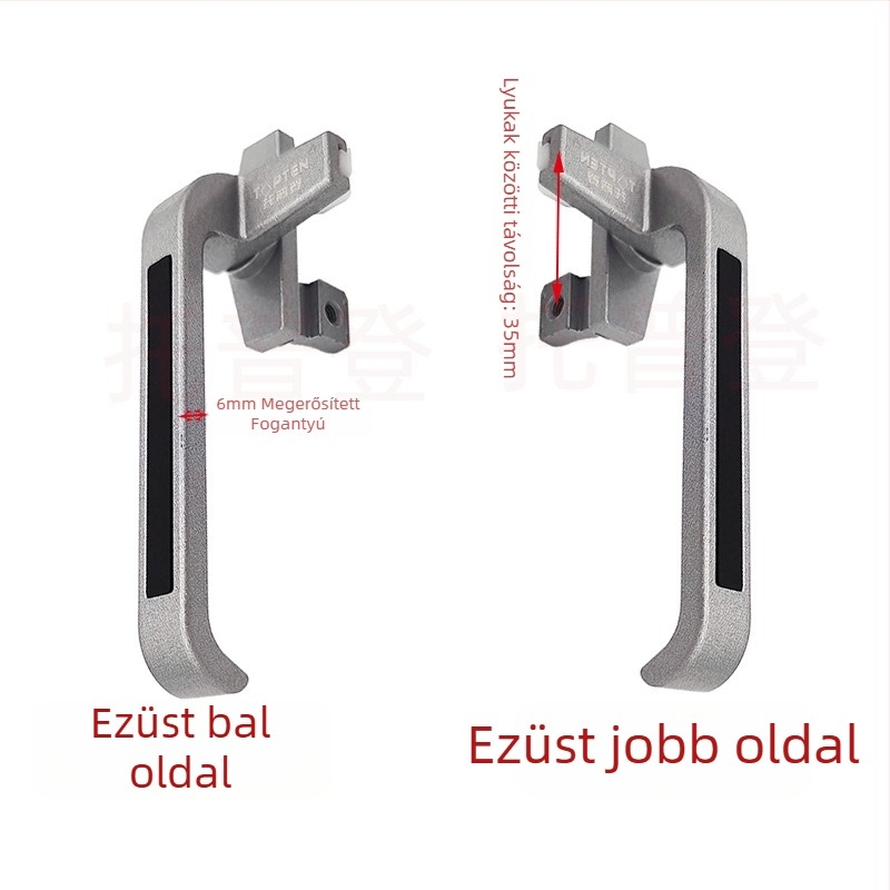 Ablak kilincs – SNHU-406, ötvözet cink, felületi spray-bevonat, univerzális modell, modern minimalista stílus