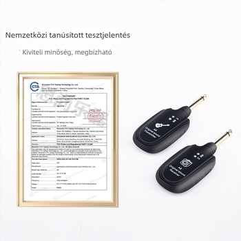 A8 gitár vezeték nélküli transzceiver – 2.4 GHz, ABS ház, alkalmas elektromos gitárhoz és más hangszerhez
