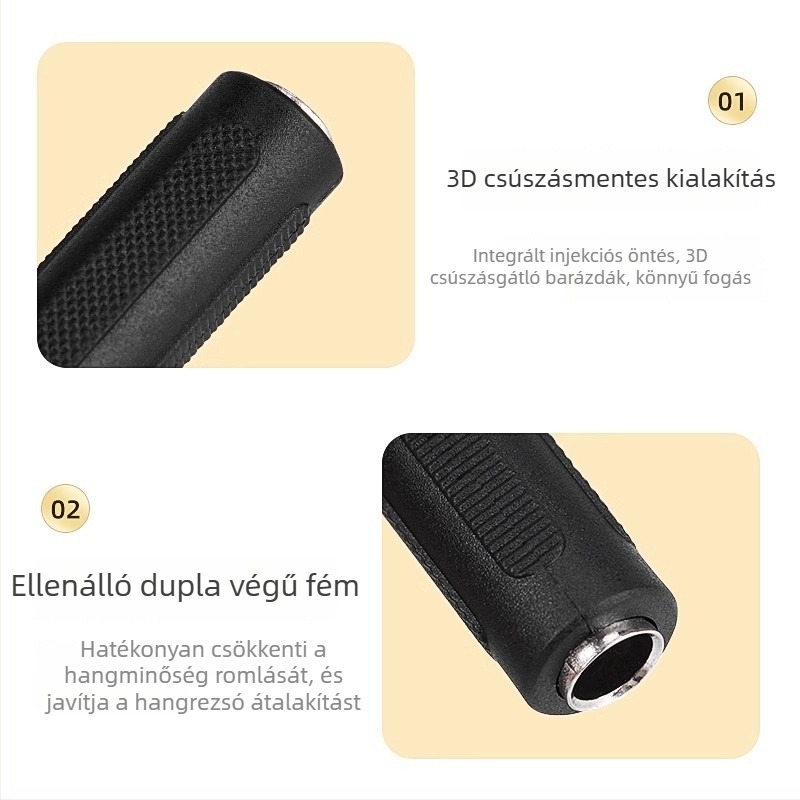 Art makers kettős 6.5 mm női adapter hangszerekhez