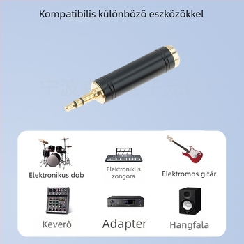 Sen Yin 3,5mm–6,5mm audio adapter, RoHS tanúsított, -16–60°C működési hőmérséklet, audio/videó csatlakozó