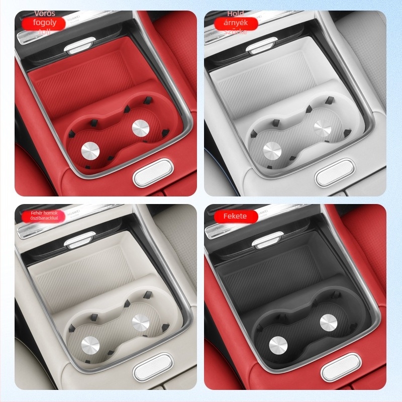 Night shark S7 szilikon pohártartó autóhoz – vezeték nélküli töltés, belső középkonzol kiegészítő, pohár alátét