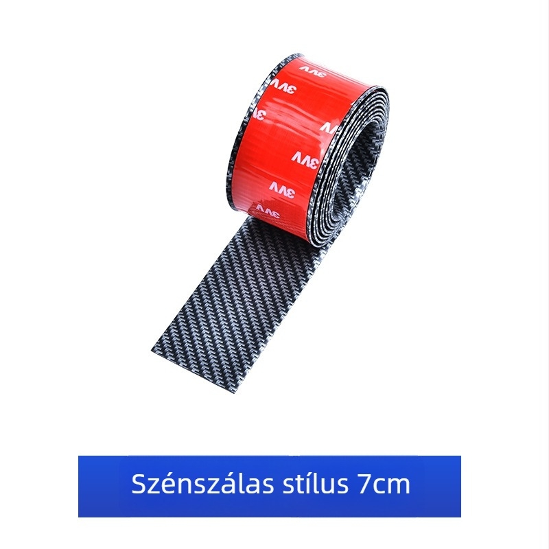 Delano PVC autó küszöbvédő szalag, szénszálas mintázat, modell 08