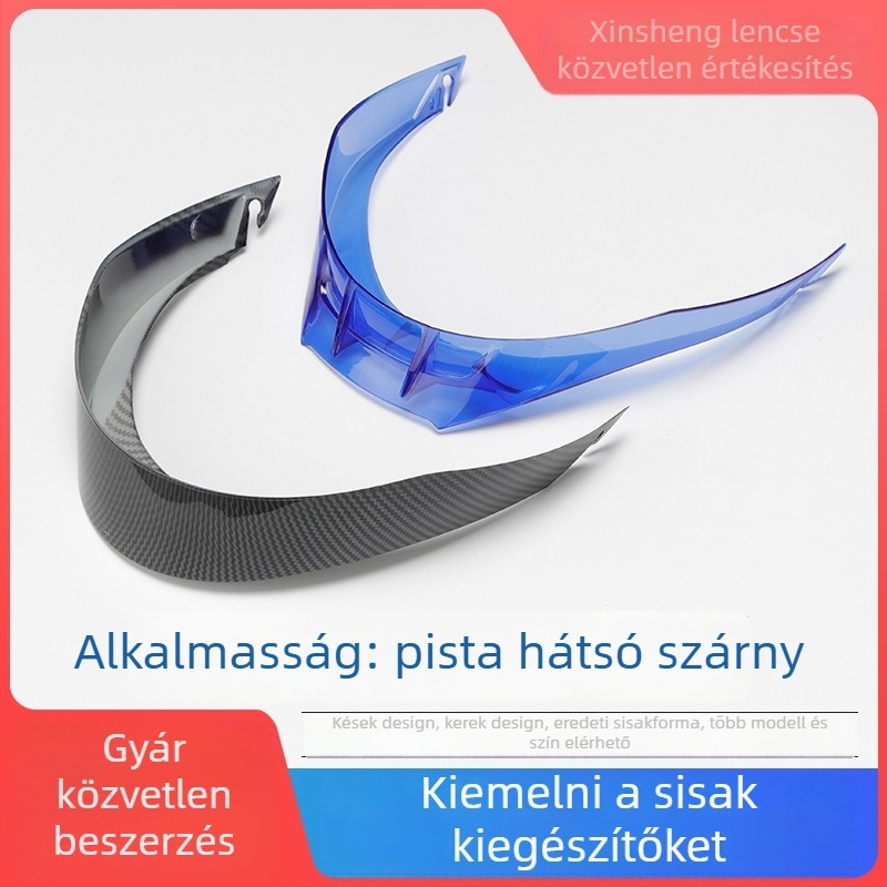 Pista hátsó szárny sisakhoz – GPR blade, GPRR kerek pályaszpoiler, duckbill