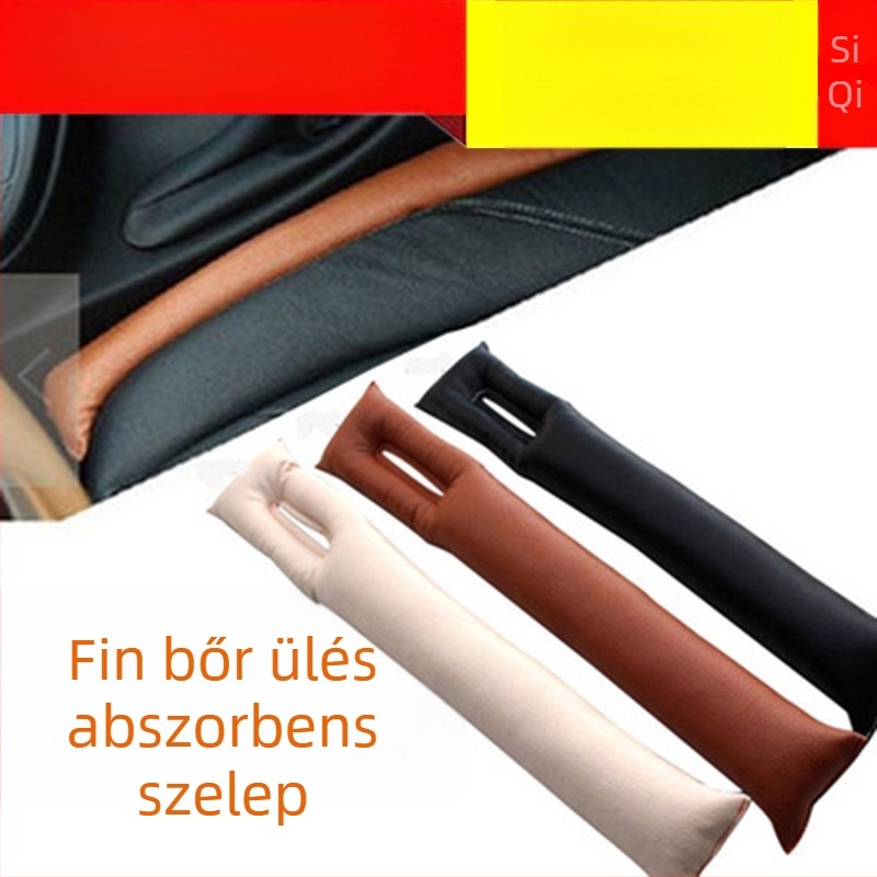 Autóülés közti részt töltő – PU bőr, hasított szalag, logó nyomtatás