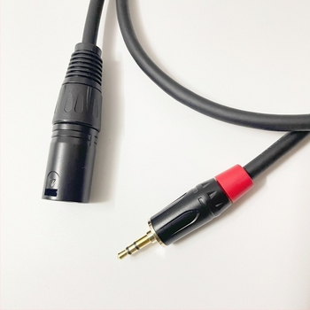 3,5 mm-es XLR mikrofonkábel, férfi és női csatlakozóval, mikrofonhoz, hangkártyához és keverőhöz