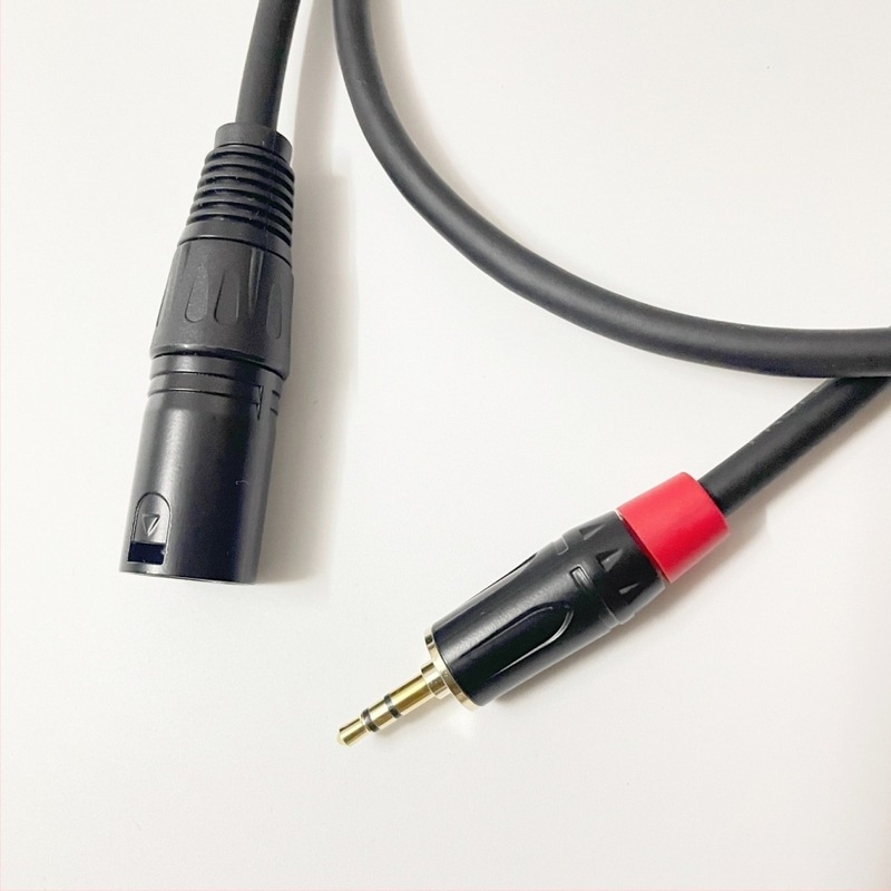 3,5 mm-es XLR mikrofonkábel, férfi és női csatlakozóval, mikrofonhoz, hangkártyához és keverőhöz