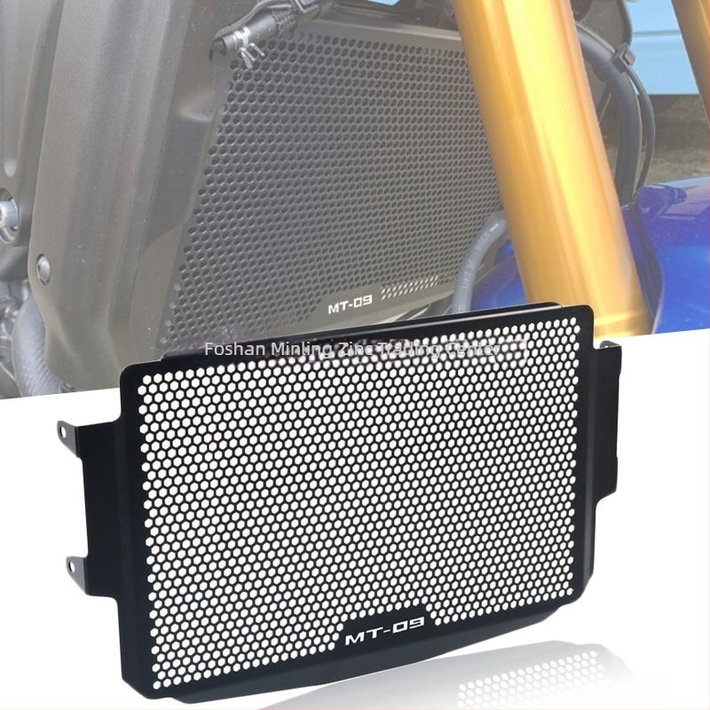 Motorkerékpár Radiátor Grille Védő Burkolat MT-09 / FZ-09 / MT09 / FZ09-hez (Testreszabás nélkül)