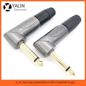 YALIN mono mikrofon csatlakozó, kétvezetékes, audio/videó csatlakozó