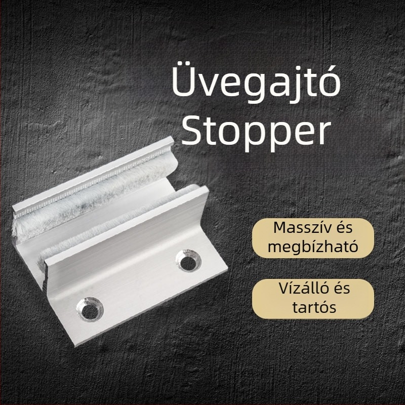 Csúszó ajtó pozícionáló zuhanykabinhoz – üvegajtó stopper, alumíniumötvözet, Payon márka, modern minimalista stílus