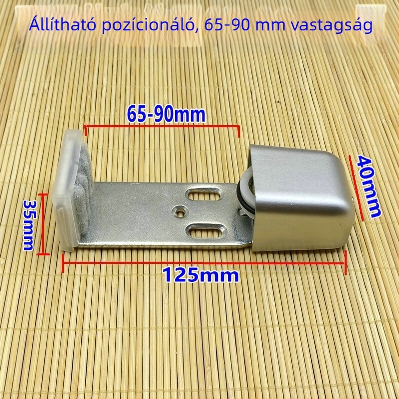 Csúszó ajtó pozícionáló zuhanykabinhoz – üvegajtó stopper, alumíniumötvözet, Payon márka, modern minimalista stílus