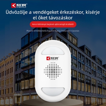 Kétirányú üdvözlő ajtócsengő hangos bejelentésekkel üzletek számára