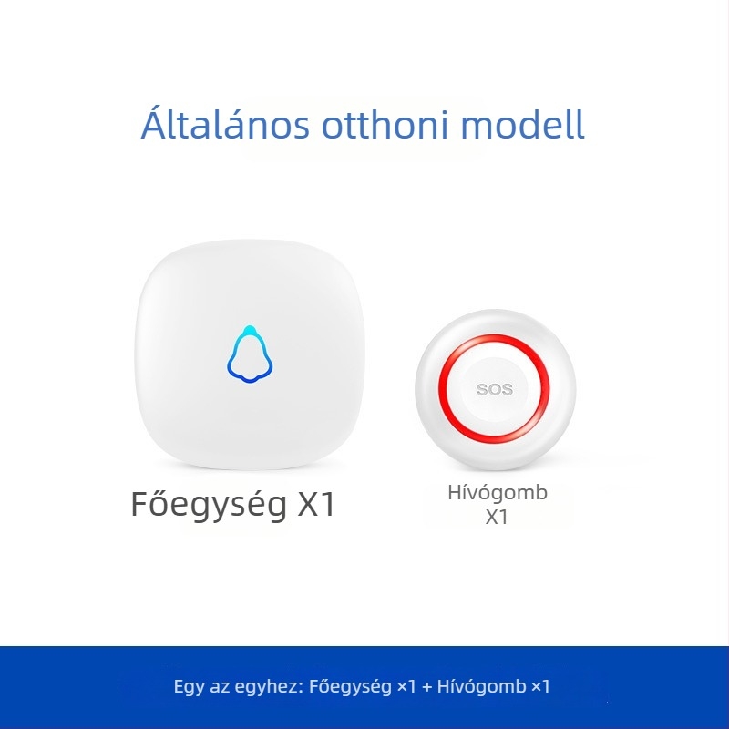 Kerui Graffiti WiFi Idősek Hívógomb SOS, Nyakpántos Ajtócsengő, Hosszú Hatótávolságú Mobil Értesítés