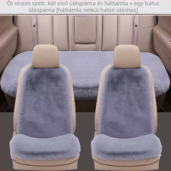 Téli autóülés párna – velúr töltet, Lychee mintázatú bőr felület, vékony deréktáj stílus, háttámla nélküli ülőpárna