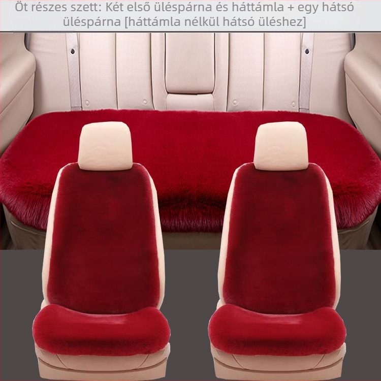 Téli autóülés párna – velúr töltet, Lychee mintázatú bőr felület, vékony deréktáj stílus, háttámla nélküli ülőpárna