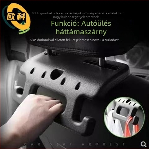 Autó kartámasz-horgony – ABS anyagból, modell Armrest hook, termékkód Armrest hook a1732, dekoratív matricák