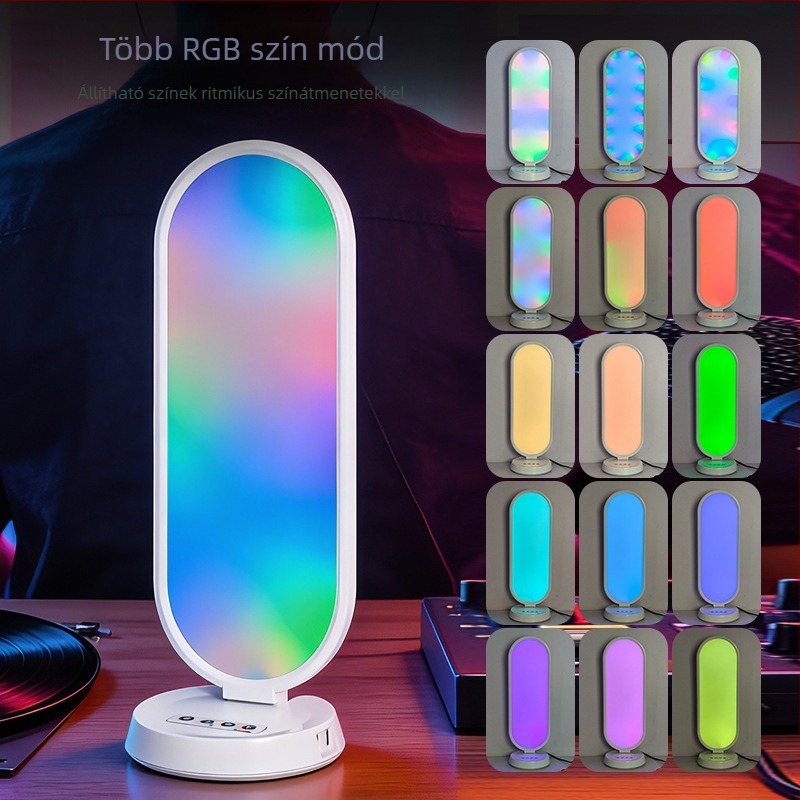 RGB asztali kitöltő fény, modell K-52/MJ-52, 10–50W, 220V, asztali típus, fotózás és élő közvetítéshez