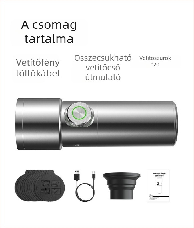 M10 Képészeti Töltőlámpa – Fotózásra szolgáló töltőlámpa, Rozsdamentes acél, 412 g, teherbírás < 2 kg