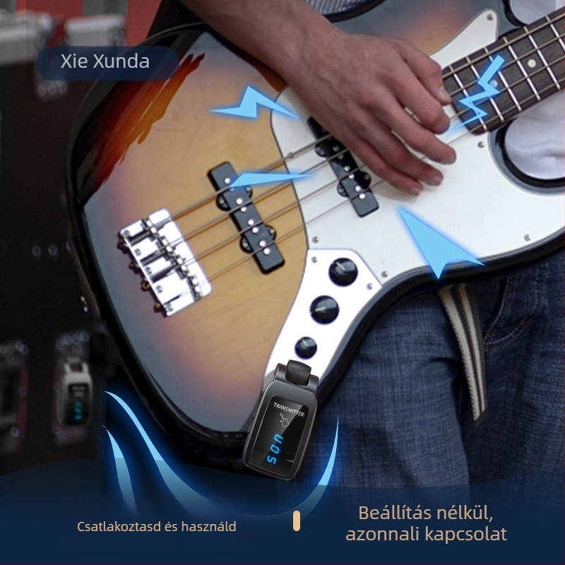Gitár vezeték nélküli adó-vevő U12DX – ABS, APP-támogatás, elektromos gitárhoz és basszushoz