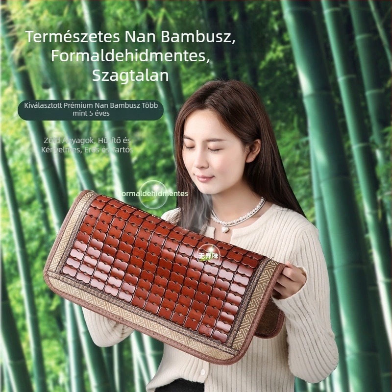 Yiju autóülés szett – bambuszlemezekből készült felület, nyári hűtés Ice Pad stílus, szellőzés, három darabos készlet öt helyre