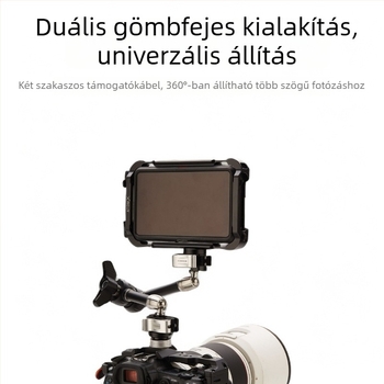 SD-F11 Ötvözetből készült univerzális gyorsoldó konzol Micro SLR monitorhoz; teherbírás 2–5 kg; alkalmas világításra, monitorra és mikrofonra