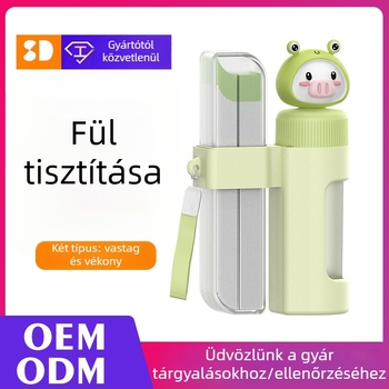 Delphi xin yan Kétszeres használatú fül tisztító eszköz, 15 ml dezodoráló oldat, dobozban