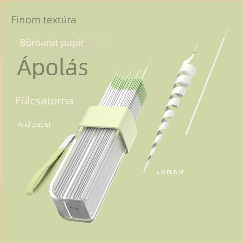 Delphi xin yan Kétszeres használatú fül tisztító eszköz, 15 ml dezodoráló oldat, dobozban