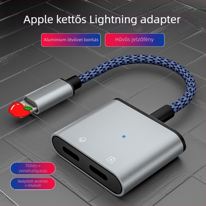 Apple adapter – négy az egyben mobil konverter töltésre, hívásokra és streamingre, licencelhető magáncímke