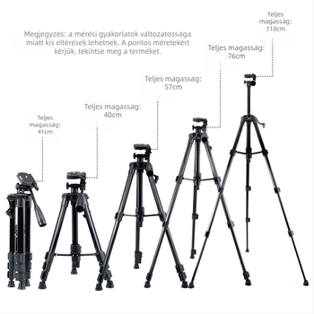 Beno L-320C PTZ állvány mobiltelefonhoz és kamerához, teljesen fém, teher 2–5 kg, súly 865 g