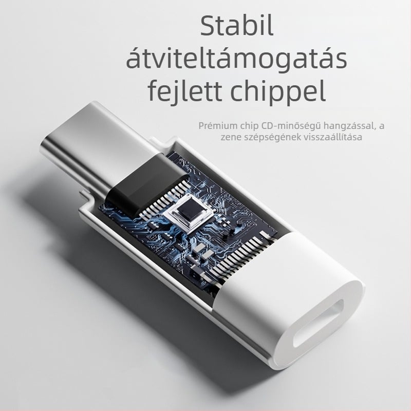 Pinyue T67 USB-C–Lightning audió adapter iPhone 15-höz