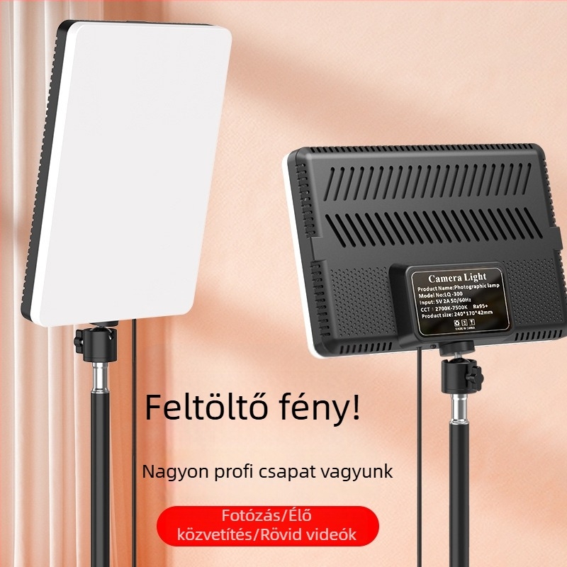 Hordozható fotózási fény asztali megvilágításhoz, 5V, 40W, 3000–6000K, SMD