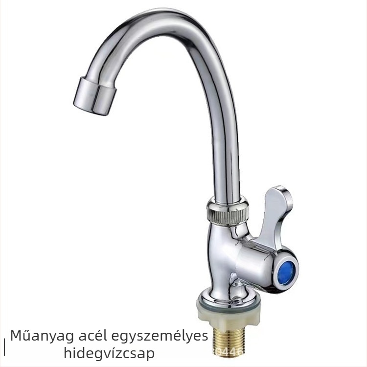 Mosdócsaptelep, függőleges beépítés, egylyukas, kerámia patronos szelep, 4 mm bemenet-kimenet, modell BSL6601