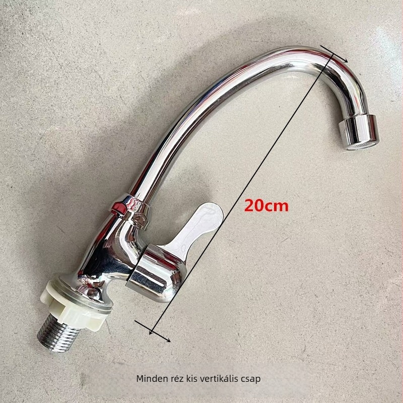 Mosdócsaptelep, függőleges beépítés, egylyukas, kerámia patronos szelep, 4 mm bemenet-kimenet, modell BSL6601