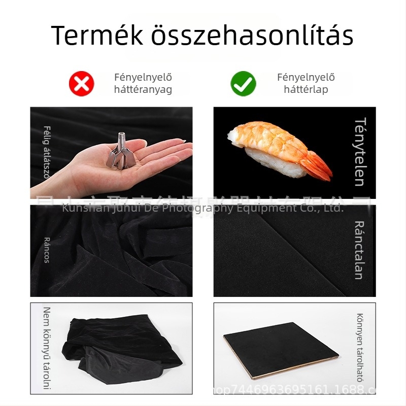Termékfotózáshoz háttérpanel - flockolt szövet - fényvisszaverésmentes - State Illusion