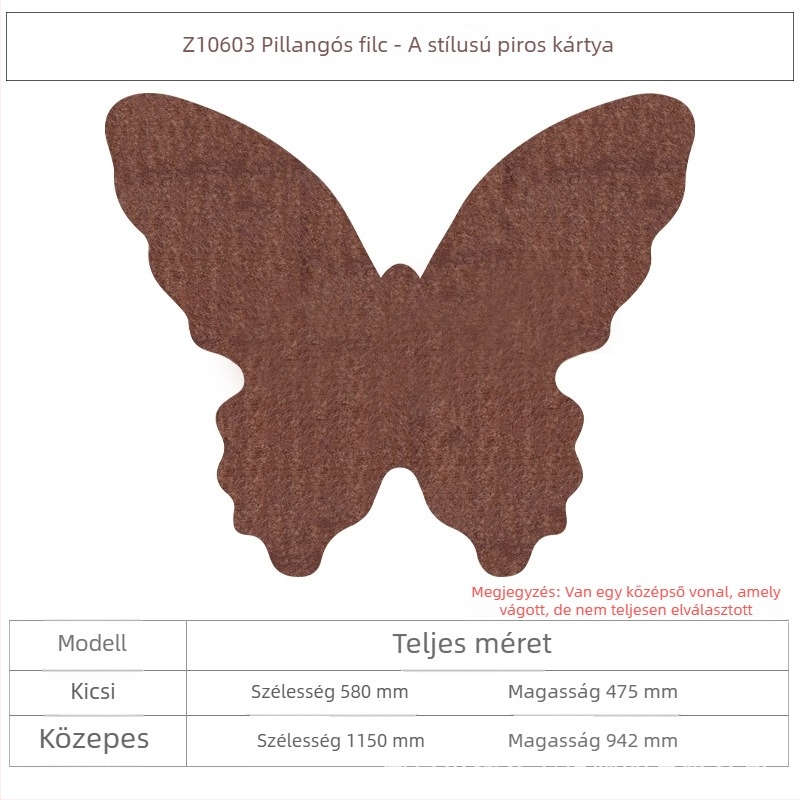 Pillangó filc tábla – hálószoba dekoráció lányok számára