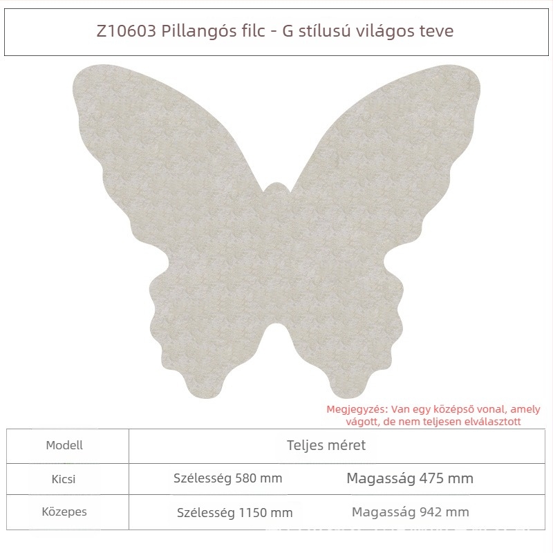 Pillangó filc tábla – hálószoba dekoráció lányok számára