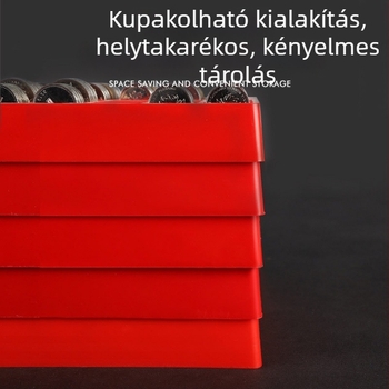 Érmék tároló doboza, PP műanyag, érme számoló doboz