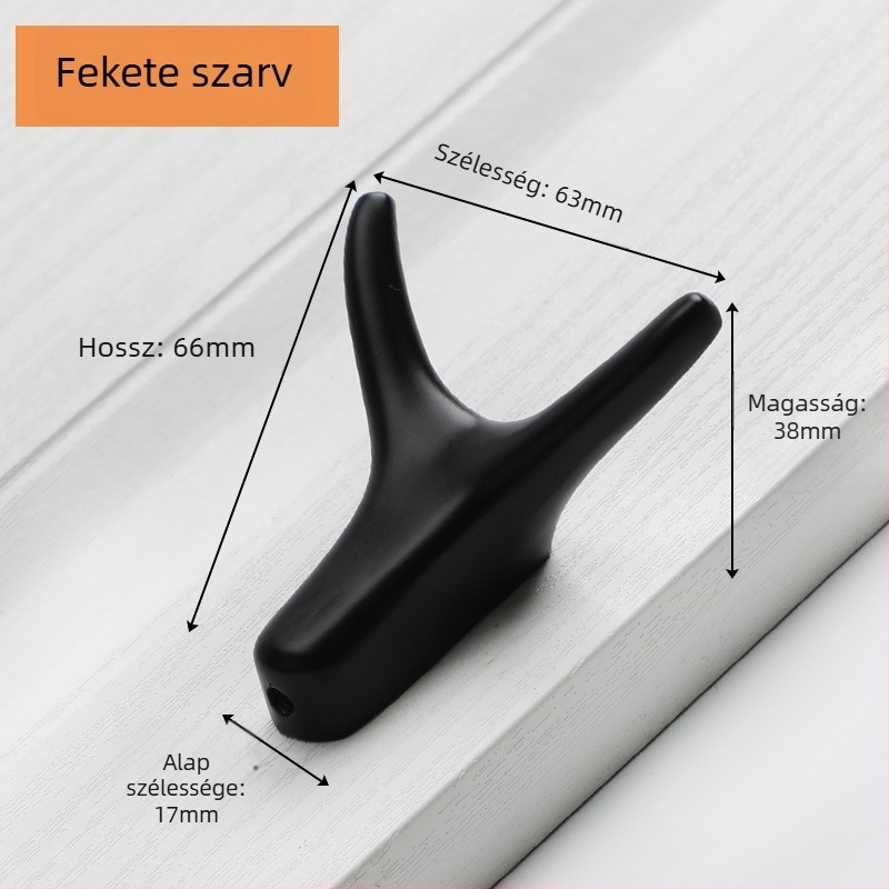 Fali szerelésű egy kampó konyha- és fürdőszobához, szekrény- és gardrób ajtókhoz, modell 9340, cinkötvözet, galvanizálás, stílus Light Luxury
