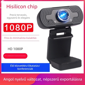 USB kamera 1080p, 2 MP szenzor, beépített mikrofon, USB 2.0, 30 FPS