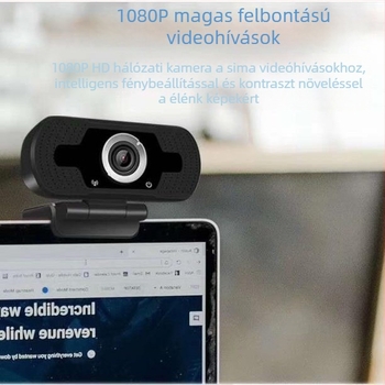 USB kamera 1080p, 2 MP szenzor, beépített mikrofon, USB 2.0, 30 FPS