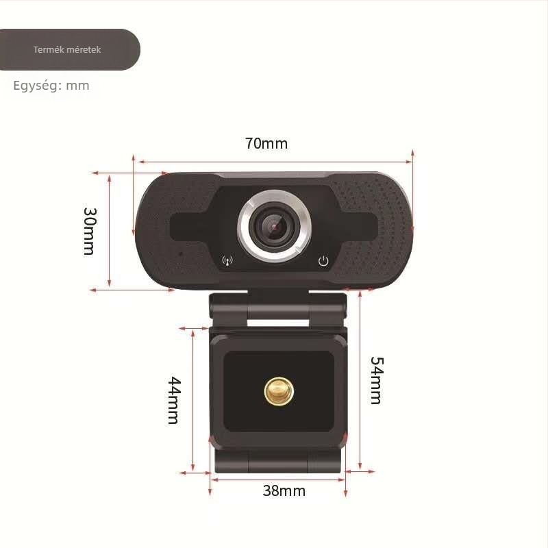 USB kamera 1080p, 2 MP szenzor, beépített mikrofon, USB 2.0, 30 FPS
