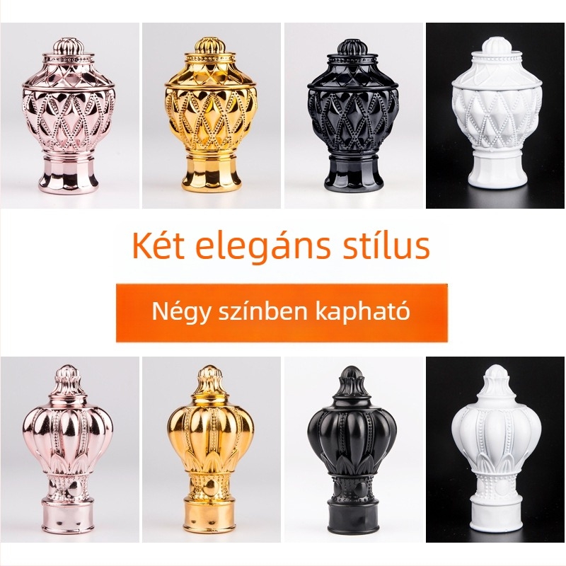 Megvastított alumíniumötvözetű függönyrúddal, csendes római stílusban, egysoros vagy kétsoros kivitelhez, sín-tartóval és tartozékokkal