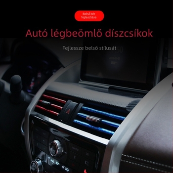 Autóklímás szellőző dekor csík – krómozott díszítő csík, PVC lágy ragasztó, univerzális kompatibilitás, licencelhető magánmárka, márka Shun Wei