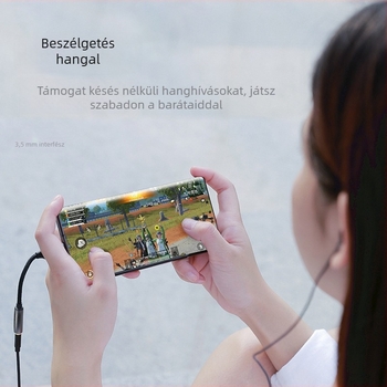 KYERE MH288B Type-C to 3.5 mm audió adapter hívásokhoz és karaokehoz — Kompatibil Huawei, Samsung, Xiaomi, Google, Sony