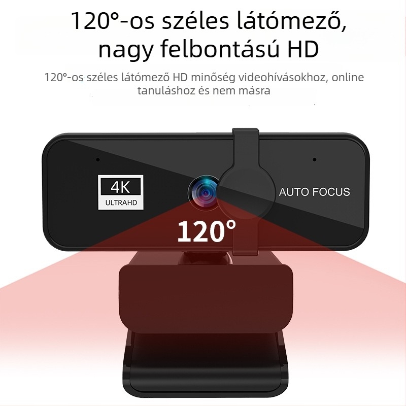 USB 4K webkamera számítógéphez beépített mikrofonnal, meghajtó nélkül, 30fps, USB 2.0