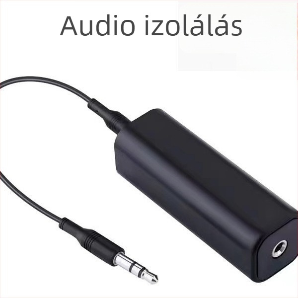 Közös föld zajszűrős audió izolátor, 3,5 mm-es audio csatlakozó, árnyékolás és zajcsökkentés
