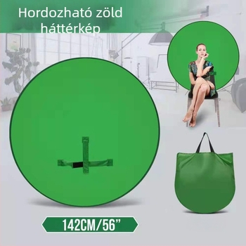 Zöld képernyős hátterű panel fotózásra és élő közvetítésre, függő hátter panel, Márka Fun New