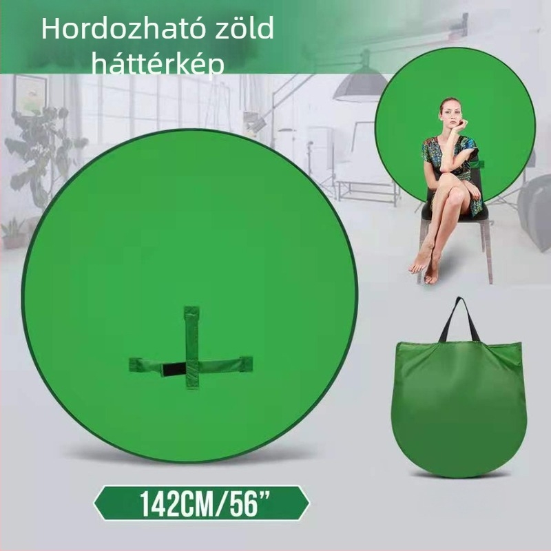 Zöld képernyős hátterű panel fotózásra és élő közvetítésre, függő hátter panel, Márka Fun New