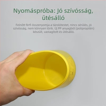 Orvosi éles eszközök tároló doboza fedéllel – szúrásálló, klinikák és kórházak számára, különböző méretek