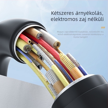 Comton E277 audio kábel, 3,5 mm-től Lightning-ig, aranyozott rézmag, kompatibil iPhone mikrofon és hangkártya